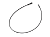 Photo Necklace SMC SCHALI®, black, opened, 1 PCs