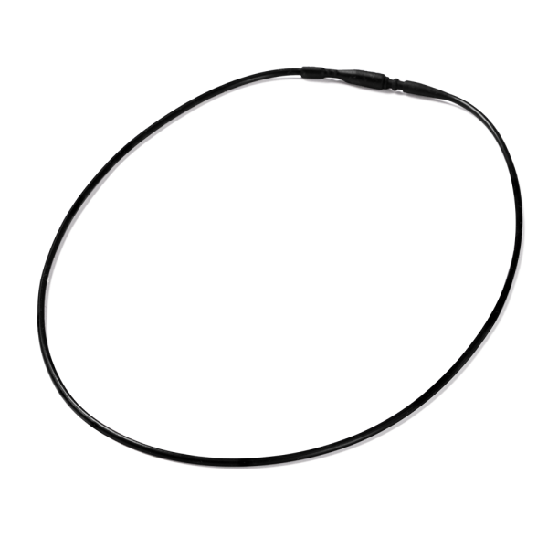 Photo Necklace SMC SCHALI®, black, closed, 1 PCs